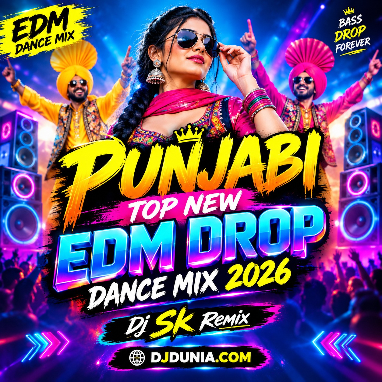 Punjabi Top New Edm Drop Dance Mix 2026 Dj Sk Remix