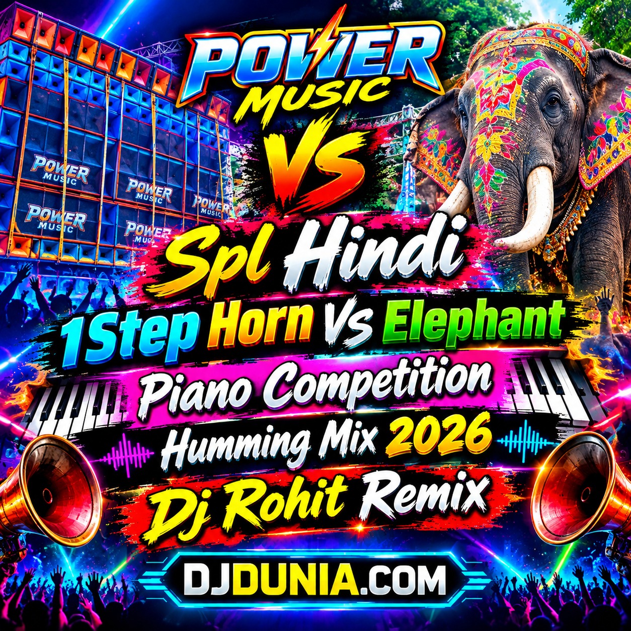 Super Dancer (Power Music Spl Hindi 1Step Horn Vs Elephant Piano Competition Humming Mix 2026) Dj Rohit Remix Chaltakonda